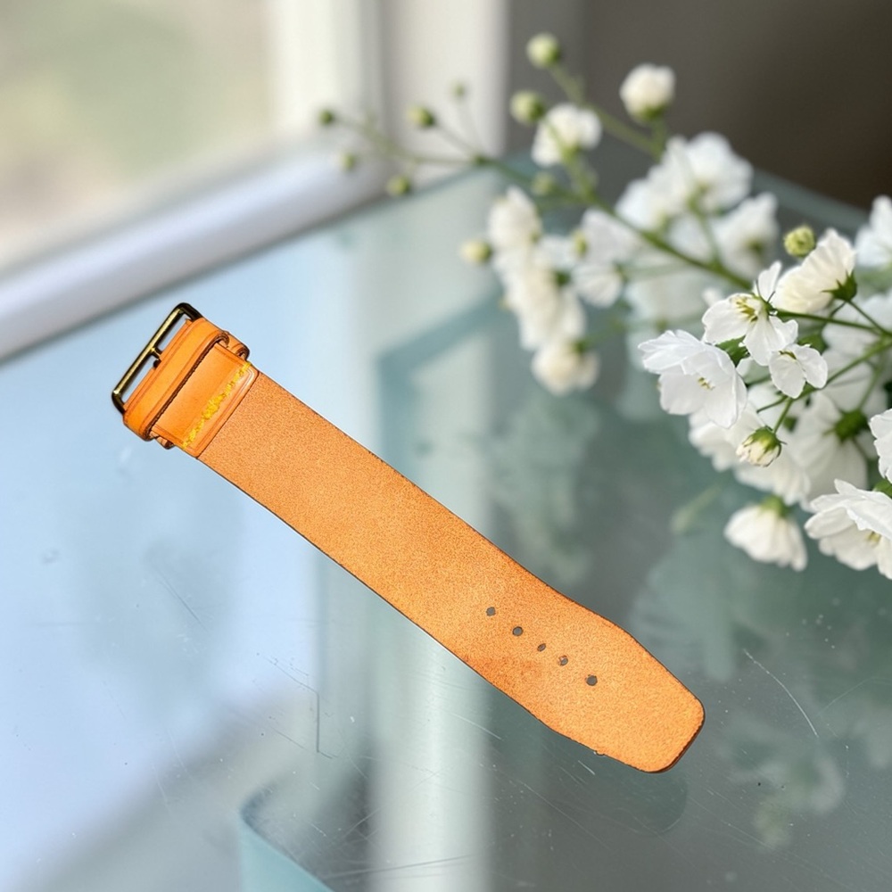 Authentic Louis Vuitton Tan Leather Poignet Bracelet Luggage Strap - Picture 9 of 9
